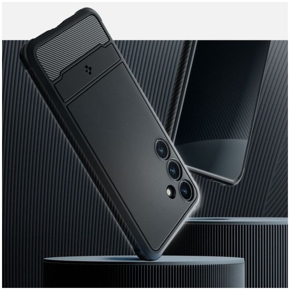 Spigen - Hülle Rugged Armor für Samsung Galaxy S24+, Matte Black
