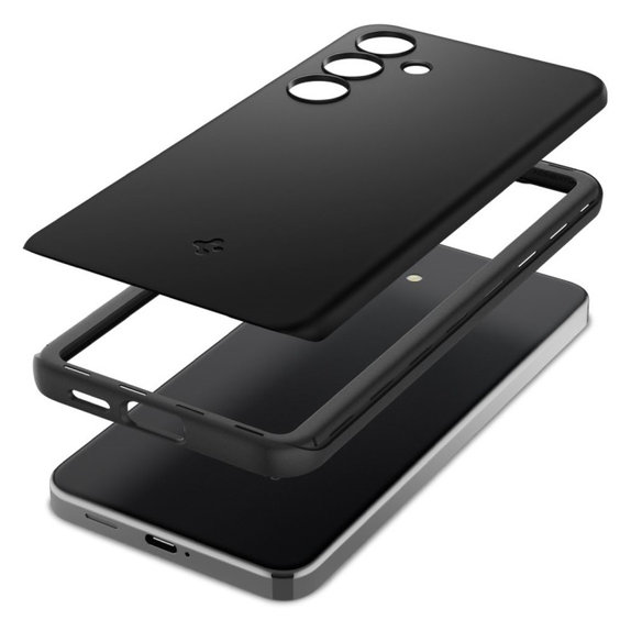 Spigen - Hülle Thin Fit für Samsung Galaxy S24, schwarz