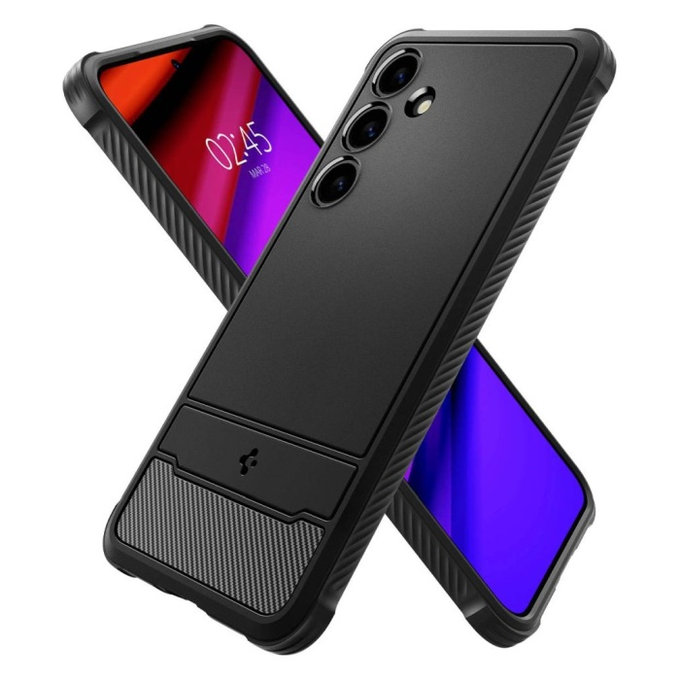 Spigen - Hülle Rugged Armor für Samsung Galaxy S24, Matte Black
