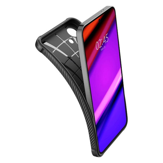 Spigen - Hülle Rugged Armor für Samsung Galaxy S24, Matte Black