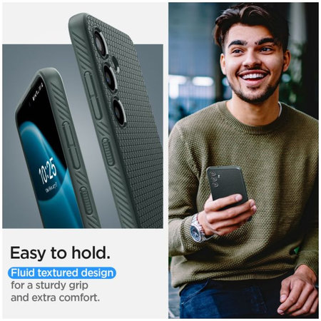 Spigen - Hülle Liquid Air für Samsung Galaxy S24, Abyss Green