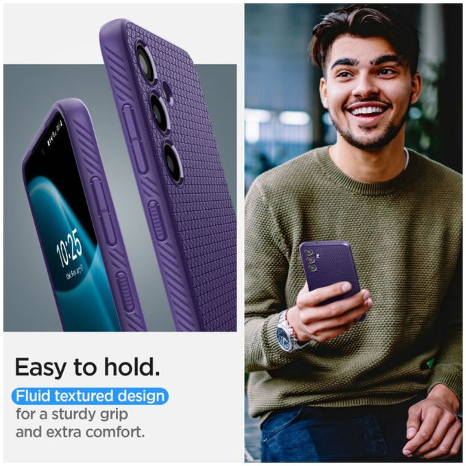 Spigen - Hülle Liquid Air für Samsung Galaxy S24, Deep Purple