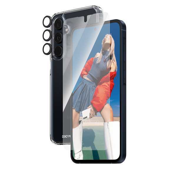 Bundle Hoops + Panzerglas UWF + Hard Case D3O für Samsung Galaxy A55 5G, PanzerGlass