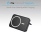 FixPremium - MagSafe PowerBank mit Ständer 5000mAh, schwarz
