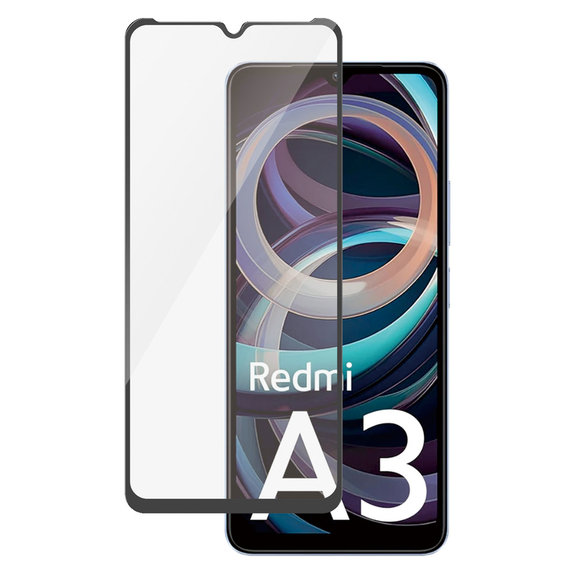 Panzerglas UWF AB für Xiaomi Redmi A3, Čierne, PanzerGlass