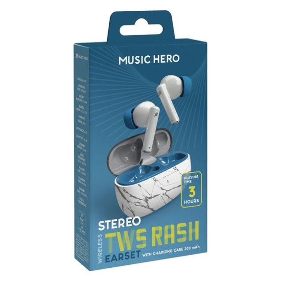 Music Hero - Kabellos Kopfhörer TWS RASH, fantasy blue