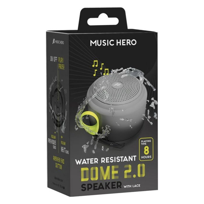 Music Hero - Kabellos Lautsprecher DOME 2.0, 3 W, schwarz