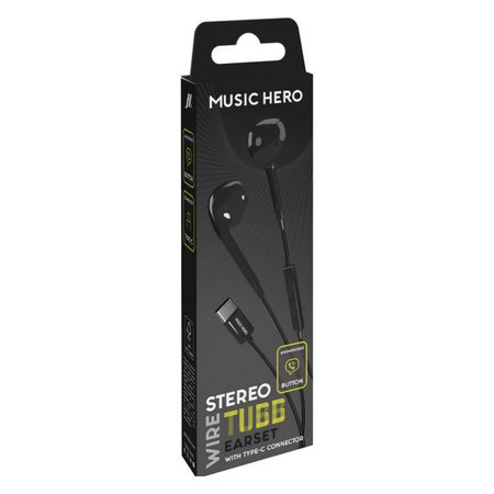 Music Hero - Kopfhörer TUBB, USB-C, schwarz