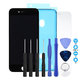 Apple iPhone 8, SE (2020), SE (2022) - LCD Display + Touchscreen Front Glas + Rahmen (Black) In-Cell FixPremium + LCD Klebestreifen Sticker + Gehärtetes Glas + Werkzeugsatz - Multipack