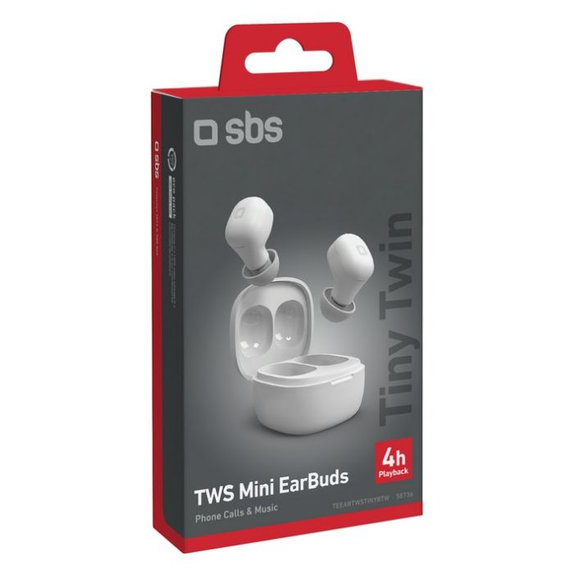 SBS - Kabellos Kopfhörer TWS Mini, weiss