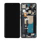 Motorola Edge 50 Pro - LCD Display + Touchscreen Front Glas + Rahmen (Black Beauty) - 5D68C24092, 5D68C24322 Genuine Service Pack