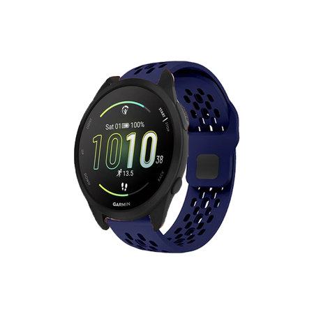 FixPremium - Universal-Silikonarmband für Garmin (22mm), blau