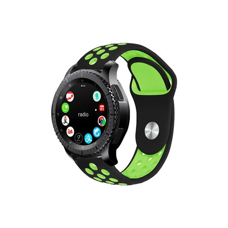 FixPremium - Silikon-Sportarmband für Garmin (22mm), schwarz