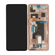 Motorola Edge 50 Ultra - LCD Display + Touchscreen Front Glas + Rahmen (Peach Fuzz) - 5D68C24485 Genuine Service Pack