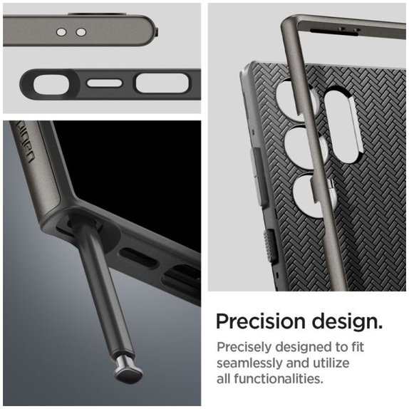 Spigen - Hülle Neo Hybrid für Samsung Galaxy S24 Ultra, Gunmetal