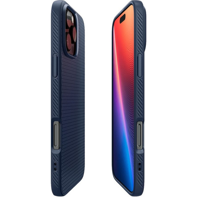 Spigen - Hülle Liquid Air für iPhone 16 Pro, navy blue