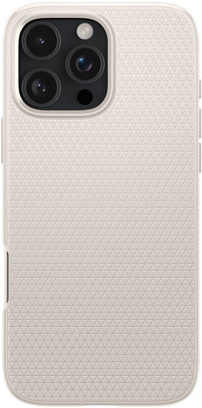 Spigen - Hülle Liquid Air für iPhone 16 Pro, natural titanium
