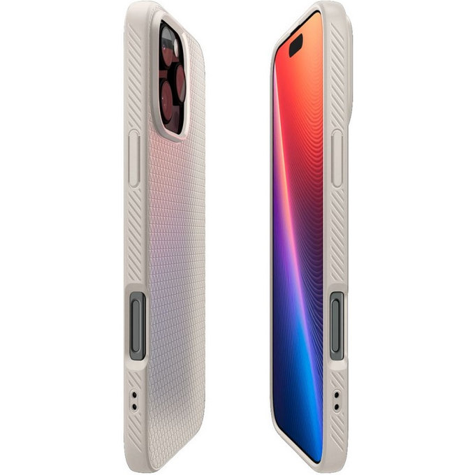 Spigen - Hülle Liquid Air für iPhone 16 Pro, natural titanium