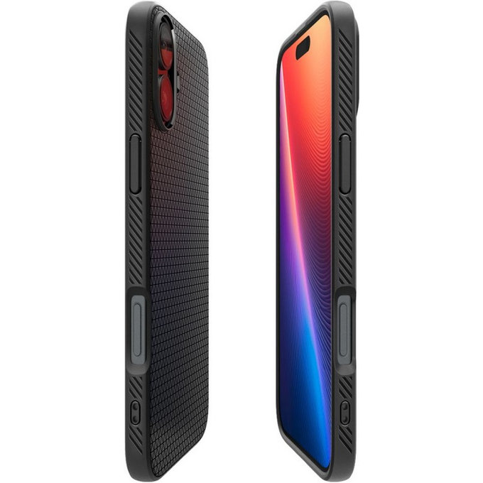Spigen - Hülle Liquid Air für iPhone 16, matte black