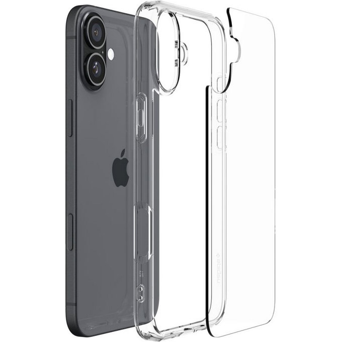 Spigen - Hülle Ultra Hybrid für iPhone 16, crystal clear