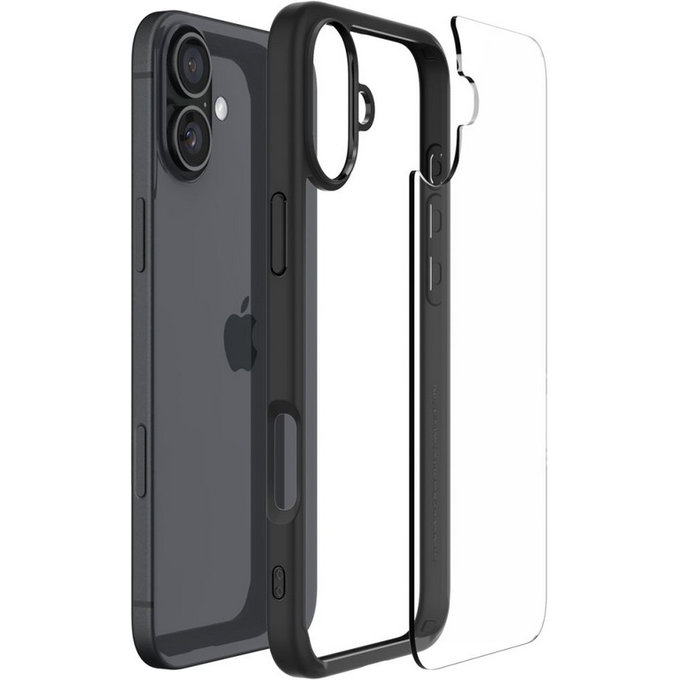 Spigen - Hülle Ultra Hybrid für iPhone 16, matte black