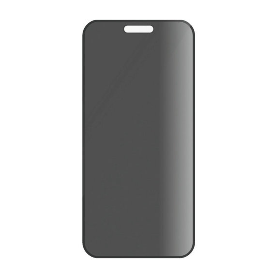 UWF Privacy Panzerglas mit Applikator für iPhone 16/15, Schwarz, PanzerGlass