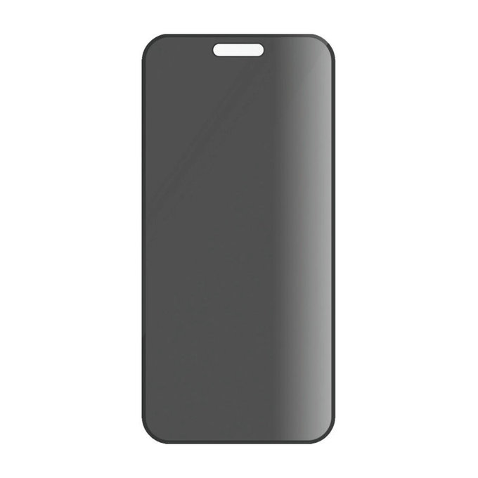 UWF Privacy Panzerglas mit Applikator für iPhone 16/15, Schwarz, PanzerGlass