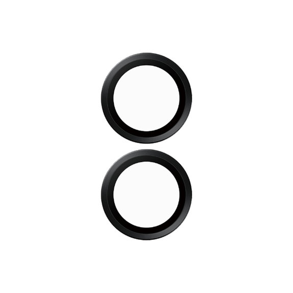 PanzerGlass - Schutzabdeckung für das Kameraobjektiv Hoops Für iPhone 16 und 16 Plus, schwarz