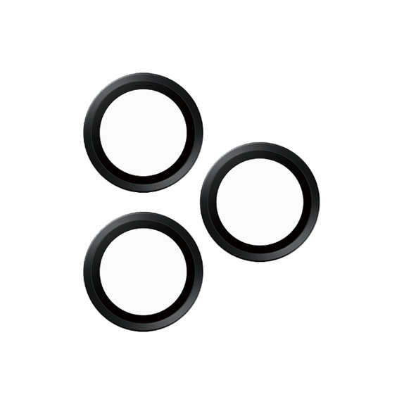 PanzerGlass - Schutzabdeckung für das Kameraobjektiv Hoops Für iPhone 16 Pro und 16 Pro Max, schwarz
