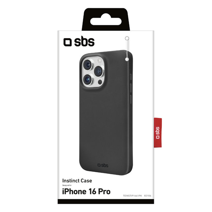 SBS - Hülle Instinct Für iPhone 16 Pro, schwarz