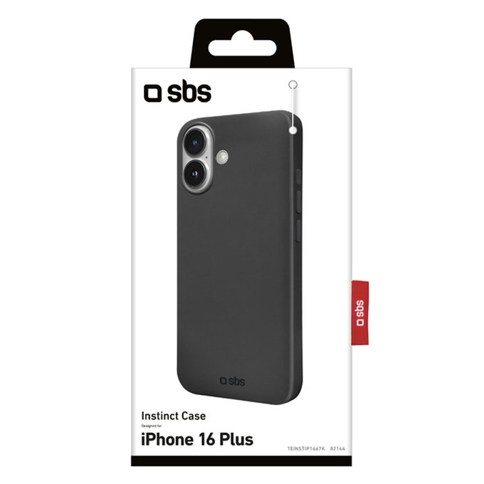 SBS - Hülle Instinct Für iPhone 16 Plus, schwarz