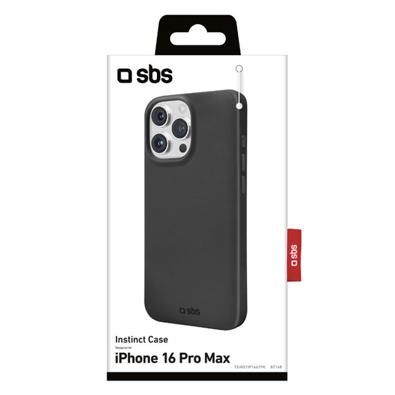 SBS - Hülle Instinct Für iPhone 16 Pro Max, schwarz