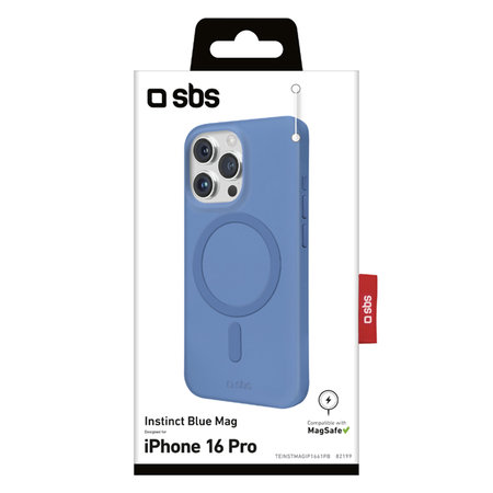 SBS - Hülle Instinct Mag mit MagSafe Für iPhone 16 Pro, blau