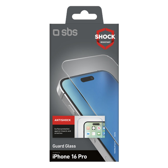 SBS - Gehärtetes Glas Guard Glass Für iPhone 16 Pro, transparent