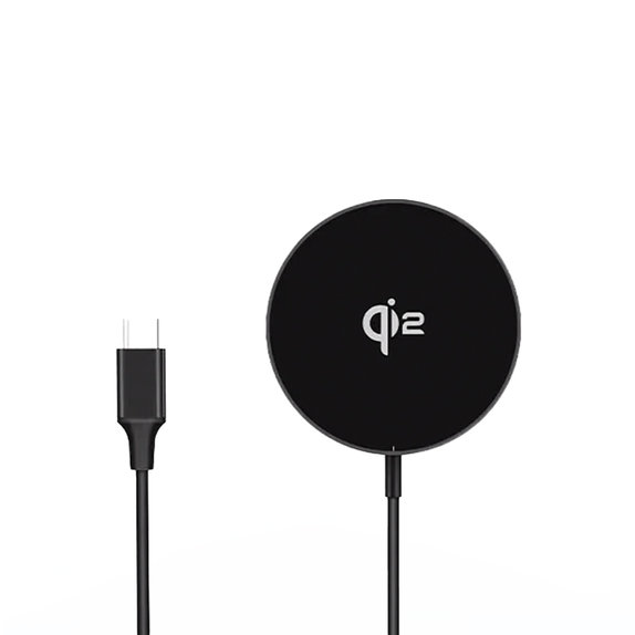 FixPremium - MagSafe Ladegerät mit Qi2, schwarz