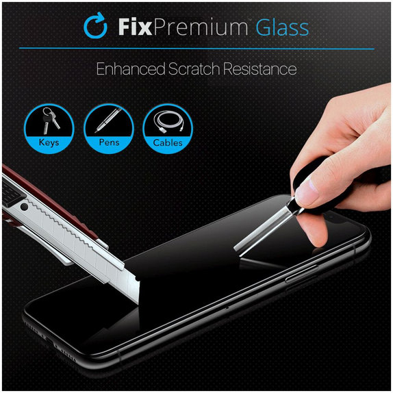 FixPremium Privacy Anti-Spy Glass - Gehärtetes Glas für iPhone 16 Pro Max