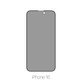 FixPremium Privacy Anti-Spy Glass - Gehärtetes Glas für iPhone 16