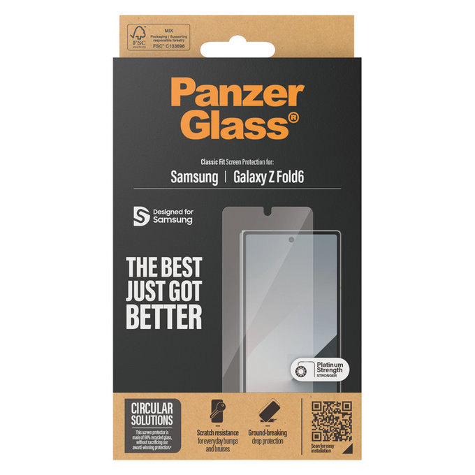 Panzerglas Classic Fit für Samsung Galaxy Z Fold6, Klar, PanzerGlass
