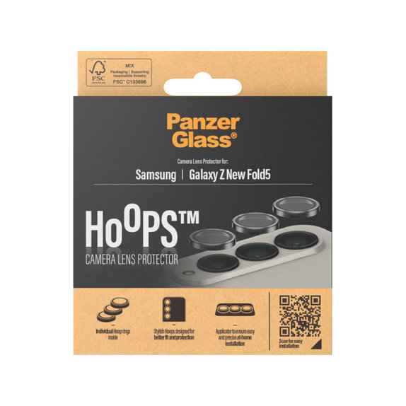 Kameralinsenschutz Hoops für Samsung Z Fold6, Schwarz, PanzerGlass