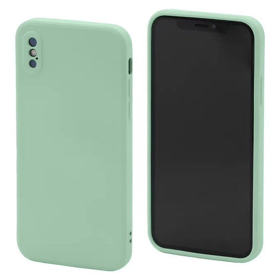FixPremium - Silikonhülle für iPhone X und XS, grün