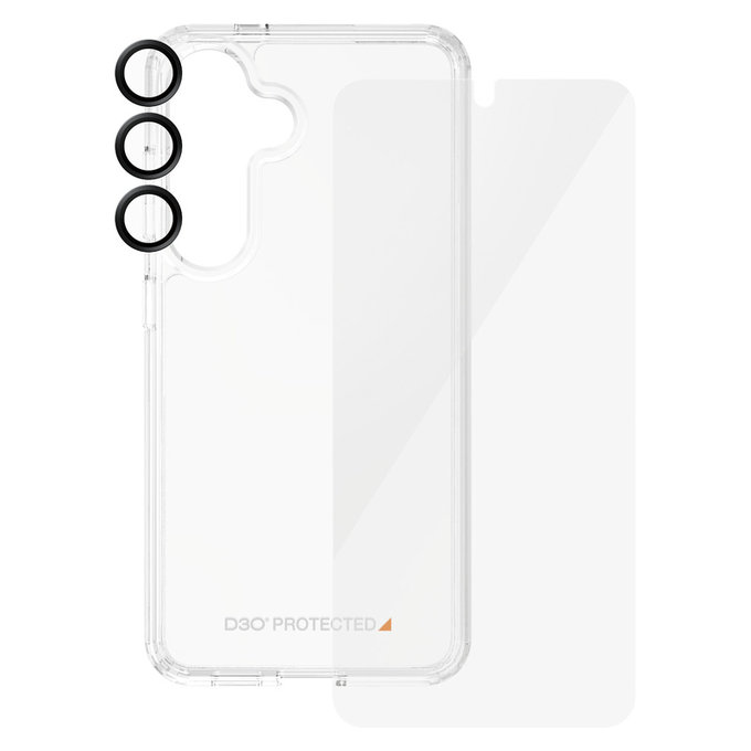 Bundle Hoops + Panzerglas UWF + Hard Case D3O für Samsung Galaxy S24, PanzerGlass