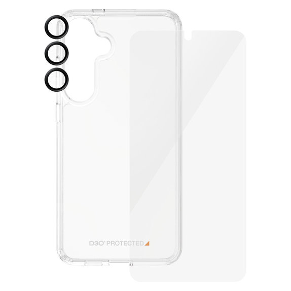 Bundle Hoops + Panzerglas UWF + Hard Case D3O für Samsung Galaxy S24+, PanzerGlass