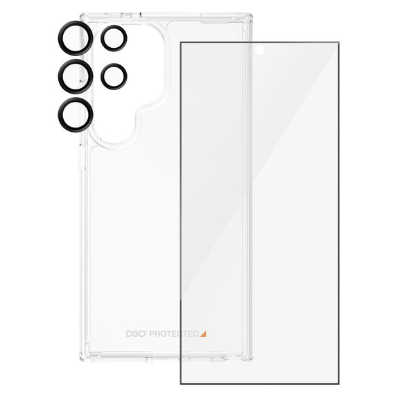 Bundle Hoops + Panzerglas UWF + Hard Case D3O für Samsung Galaxy S24 Ultra, PanzerGlass