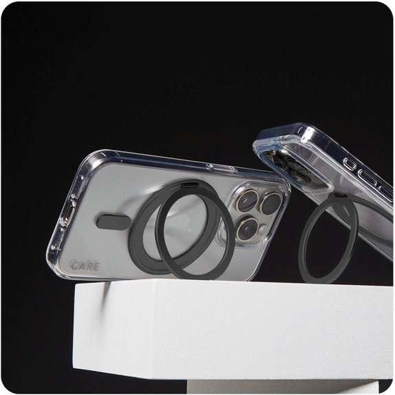 Kickstand Hülle mit MagSafe für iPhone 16 Pro, Schwarz, CARE