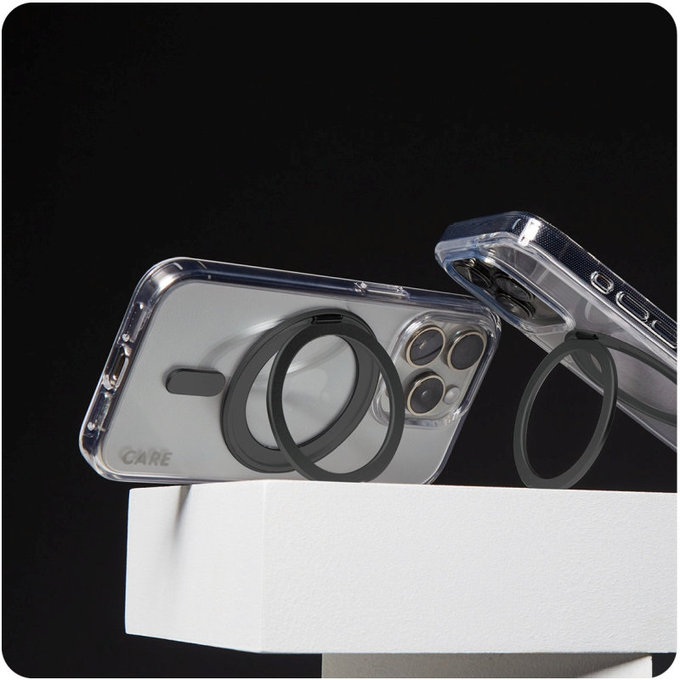 Kickstand Hülle mit MagSafe für iPhone 16 Pro, Schwarz, CARE