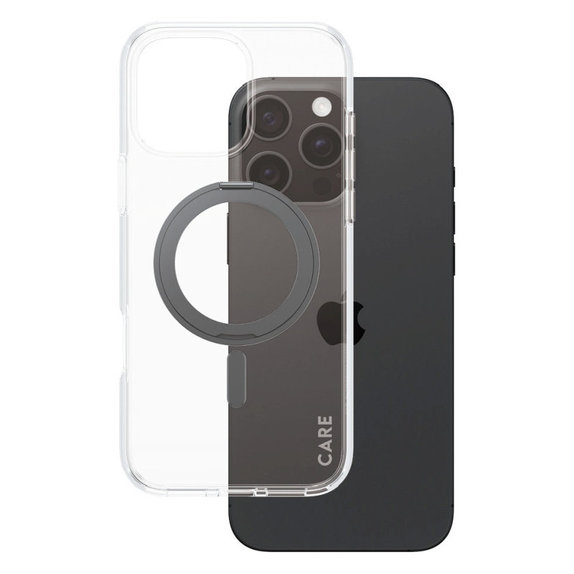 Kickstand Hülle mit MagSafe für iPhone 16 Pro Max, Schwarz, CARE