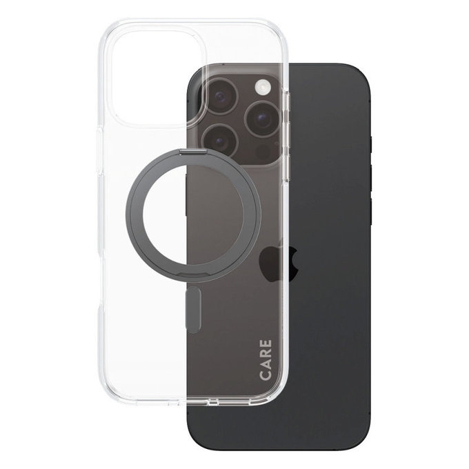Kickstand Hülle mit MagSafe für iPhone 16 Pro Max, Schwarz, CARE