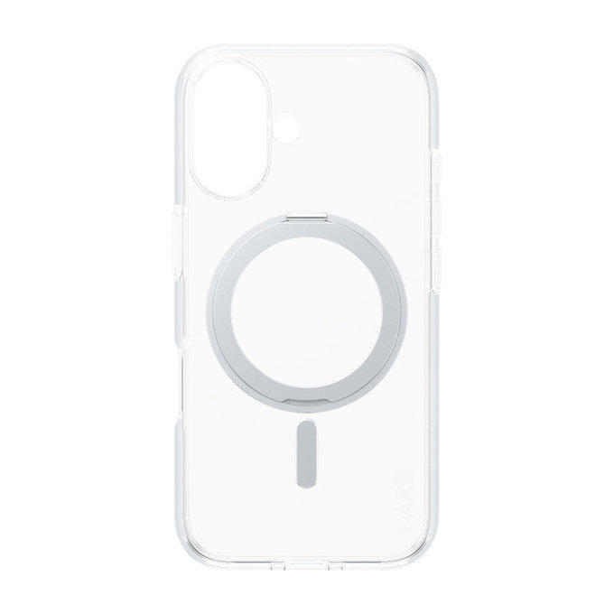 Kickstand Hülle mit MagSafe für iPhone 16, Silber, CARE