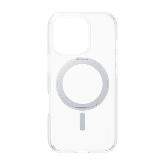 Kickstand Hülle mit MagSafe für iPhone 16 Pro, Silber, CARE