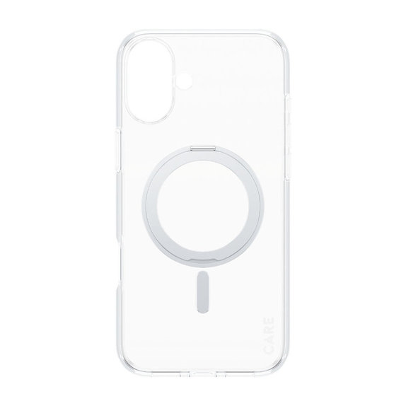 Kickstand Hülle mit MagSafe für iPhone 16 Plus, Silber, CARE